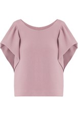 Maison Poi TISSUE CROP TOP WITH PUFF SLEEVE PINK